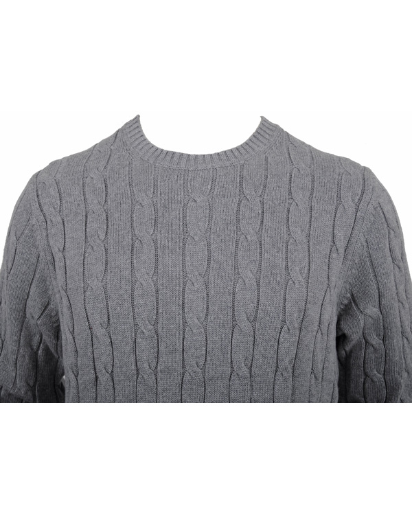 Hombres | Jerséis y prendas de punto | Tommy Hilfiger | Classic Cable C-Nk Cf Silver Fog