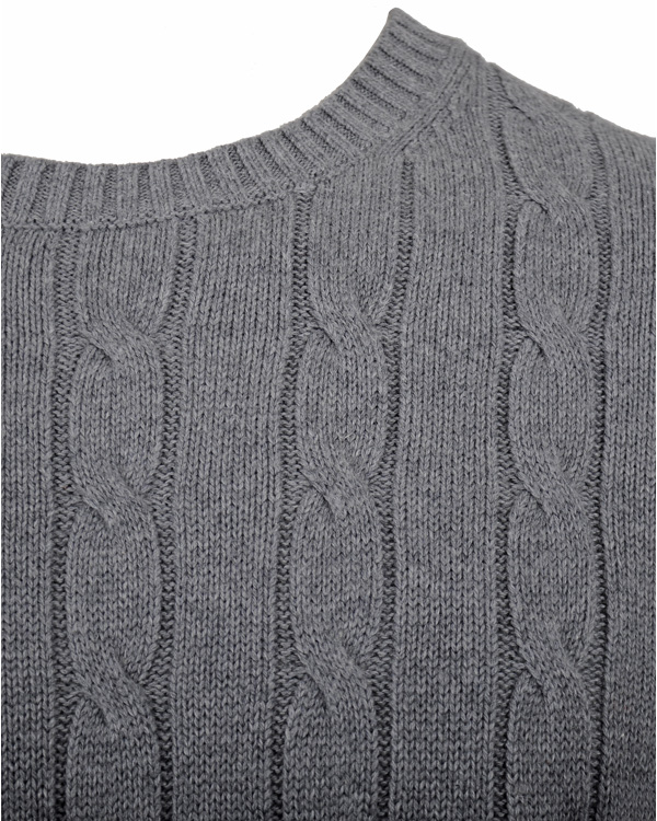 Hombres | Jerséis y prendas de punto | Tommy Hilfiger | Classic Cable C-Nk Cf Silver Fog