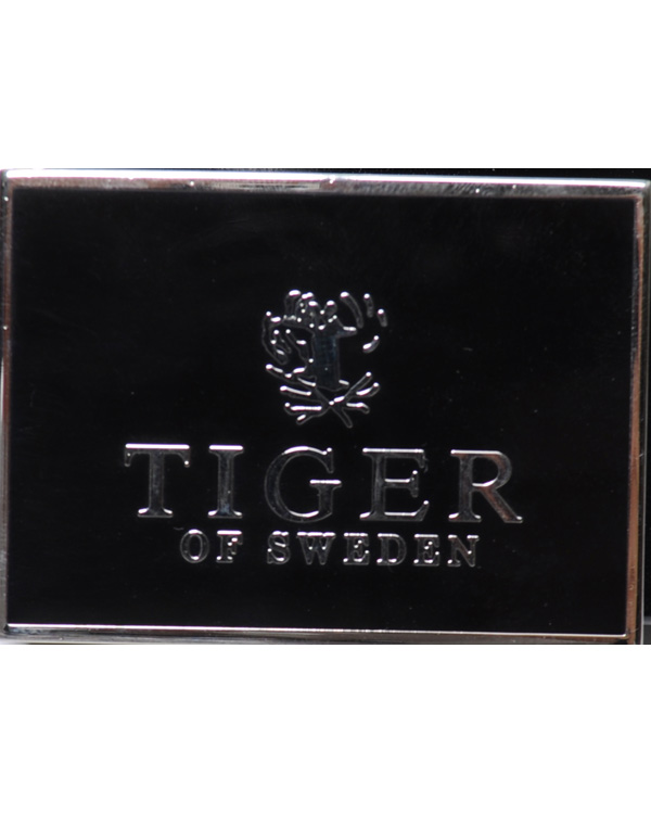 Hombres | Tiger of Sweden Leather Logo Belt Black | Tiger of Sweden | Leather Logo Belt Black