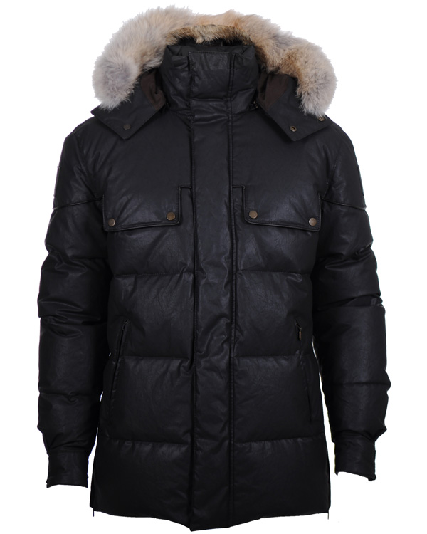 Hombres | Abrigos y chaquetas | Belstaff | Aviator Cricket Down Jacket Black/Brown