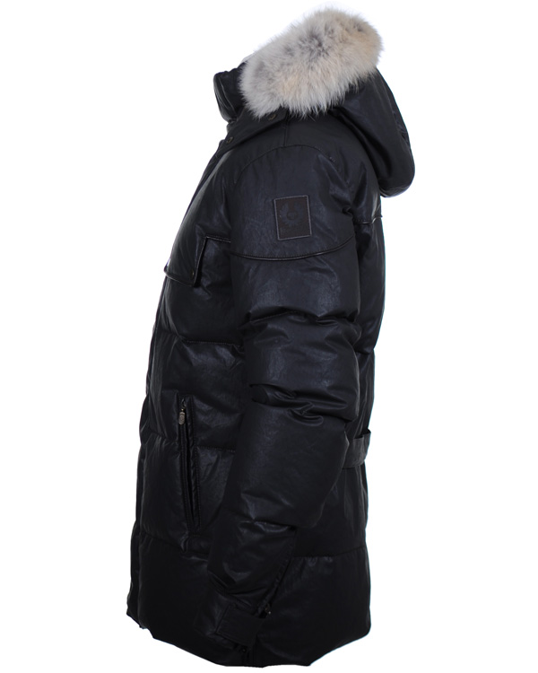 Hombres | Abrigos y chaquetas | Belstaff | Aviator Cricket Down Jacket Black/Brown