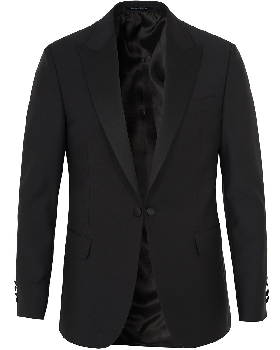 Hombres | Blazers | Oscar Jacobson | Frampton Tuxedo Jacket Black