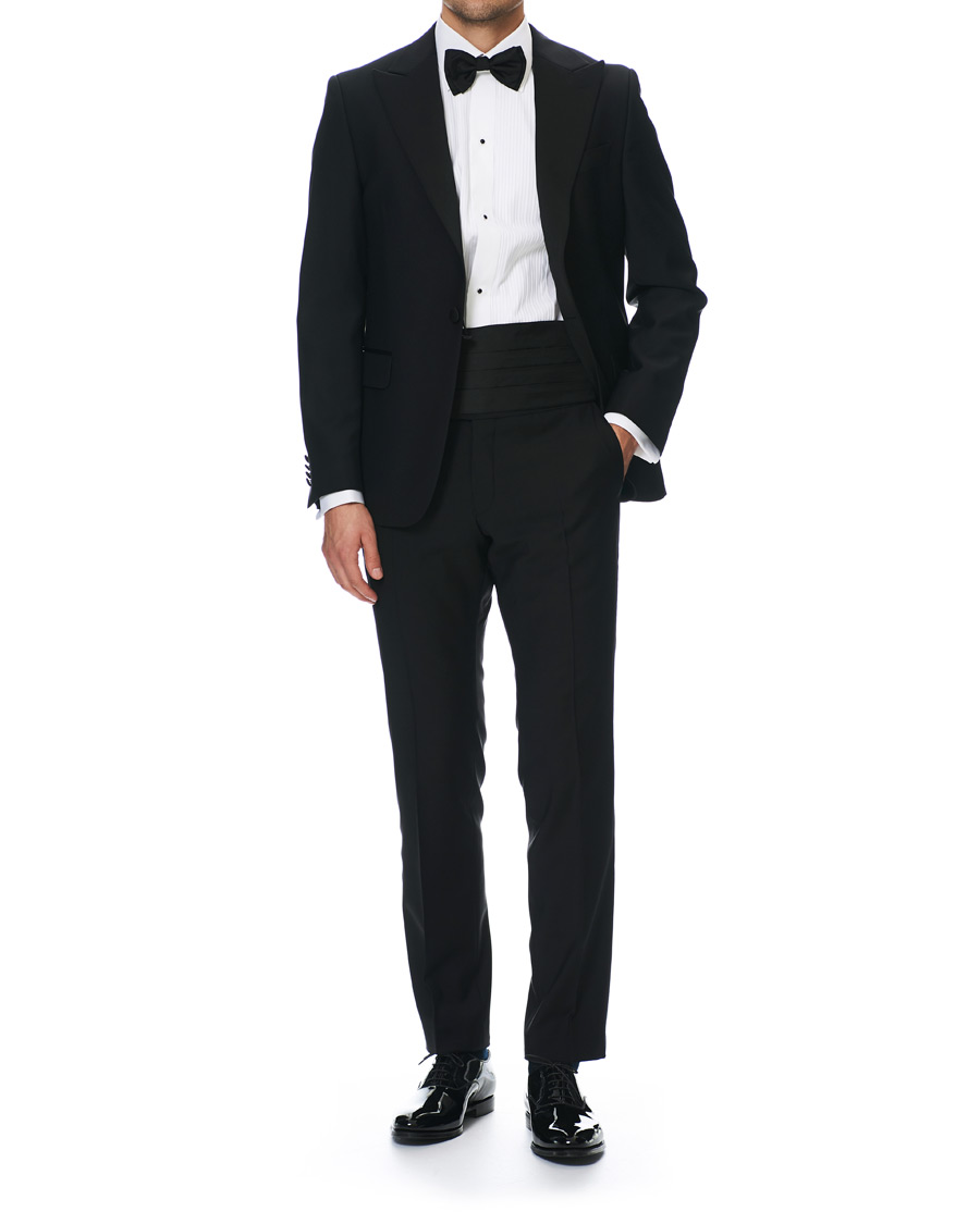 Hombres | Blazers | Oscar Jacobson | Frampton Tuxedo Jacket Black