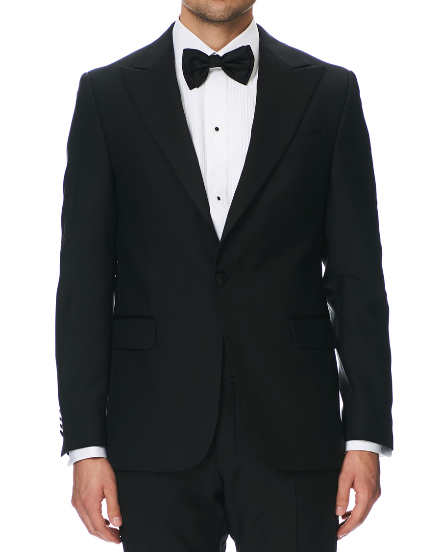 Hombres | Blazers | Oscar Jacobson | Frampton Tuxedo Jacket Black