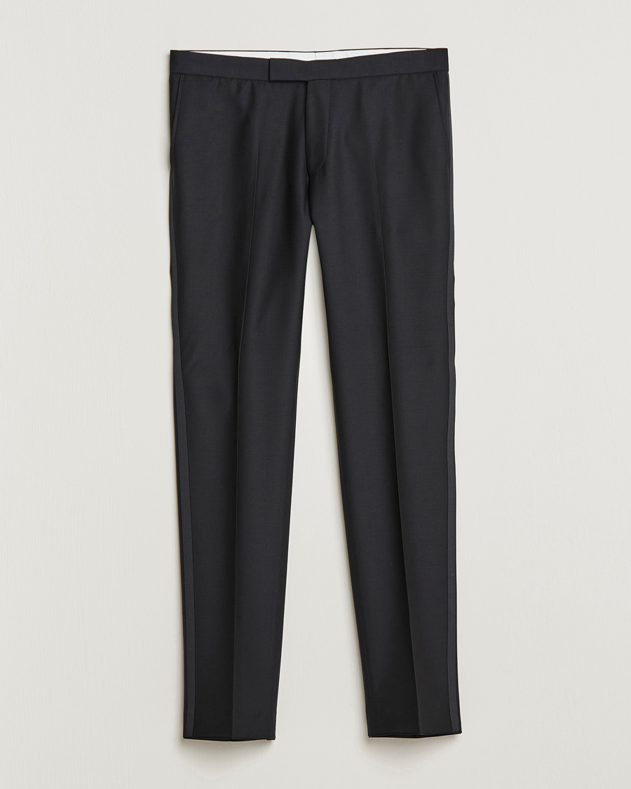 Hombres | Pantalones | Oscar Jacobson | Devon Tuxedo Trousers Black