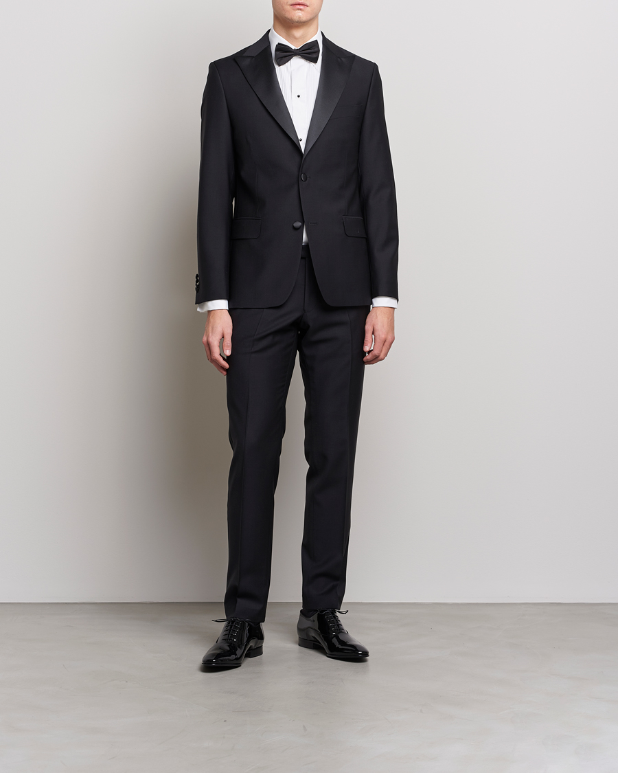 Hombres | Pantalones | Oscar Jacobson | Devon Tuxedo Trousers Black