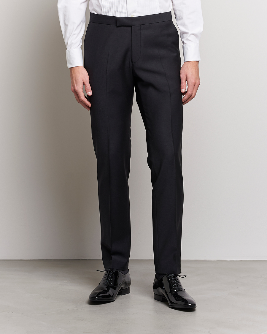 Hombres | Pantalones | Oscar Jacobson | Devon Tuxedo Trousers Black