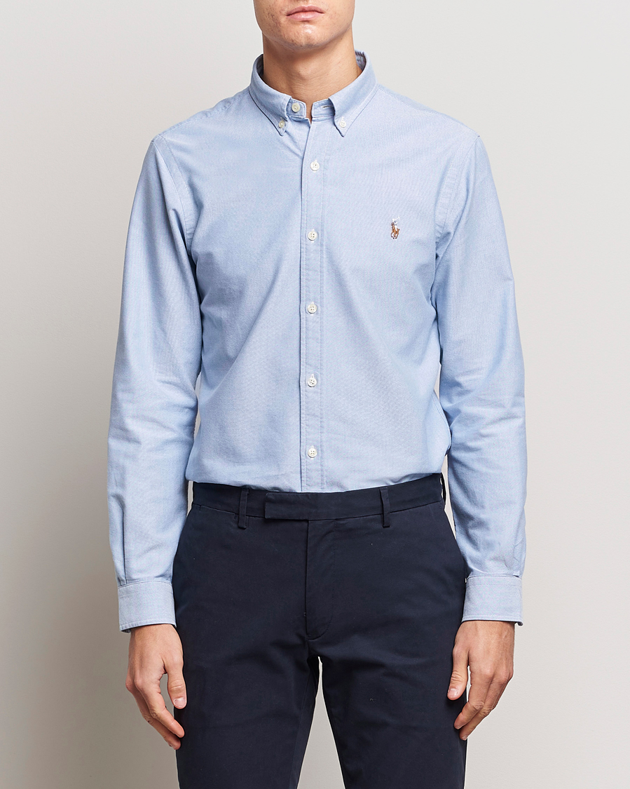 Hombres | Elegante casual | Polo Ralph Lauren | Slim Fit Shirt Oxford Blue