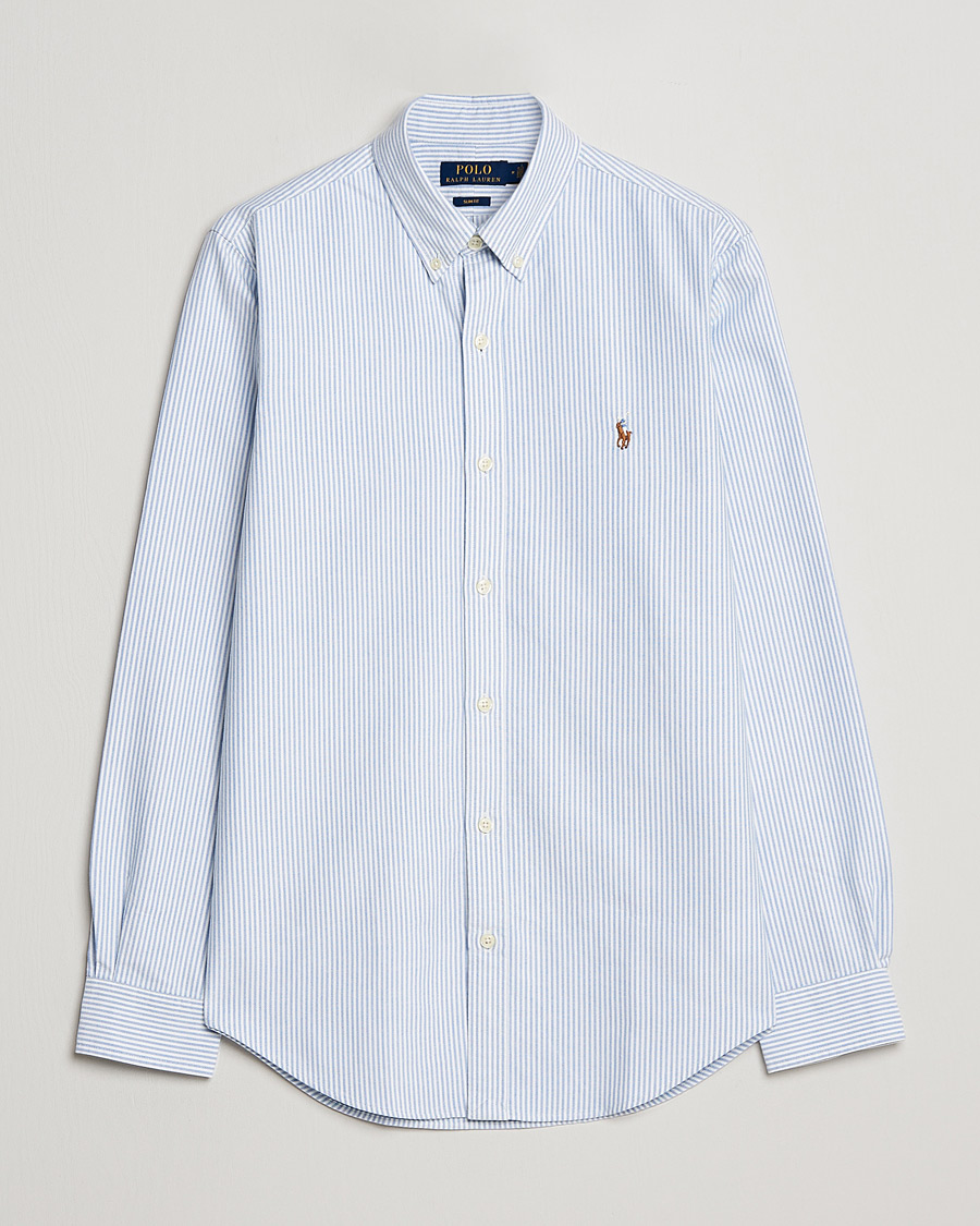 Hombres | Camisas | Polo Ralph Lauren | Slim Fit Shirt Oxford Stripes Blue