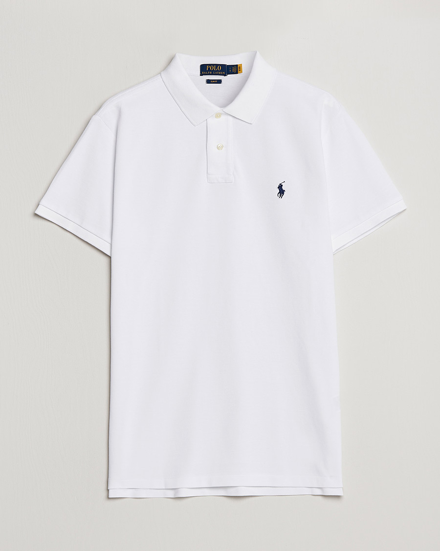 Hombres | Polos | Polo Ralph Lauren | Slim Fit Polo White
