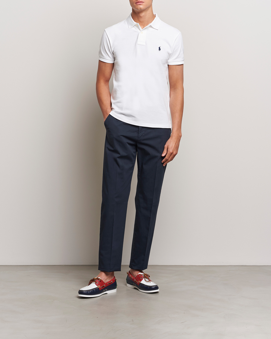 Hombres | Polos | Polo Ralph Lauren | Slim Fit Polo White