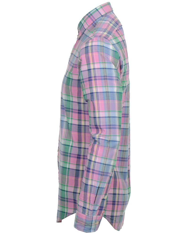 Hombres | Camisas | Polo Ralph Lauren | Slim Fit Shirt Check Pink/Blue