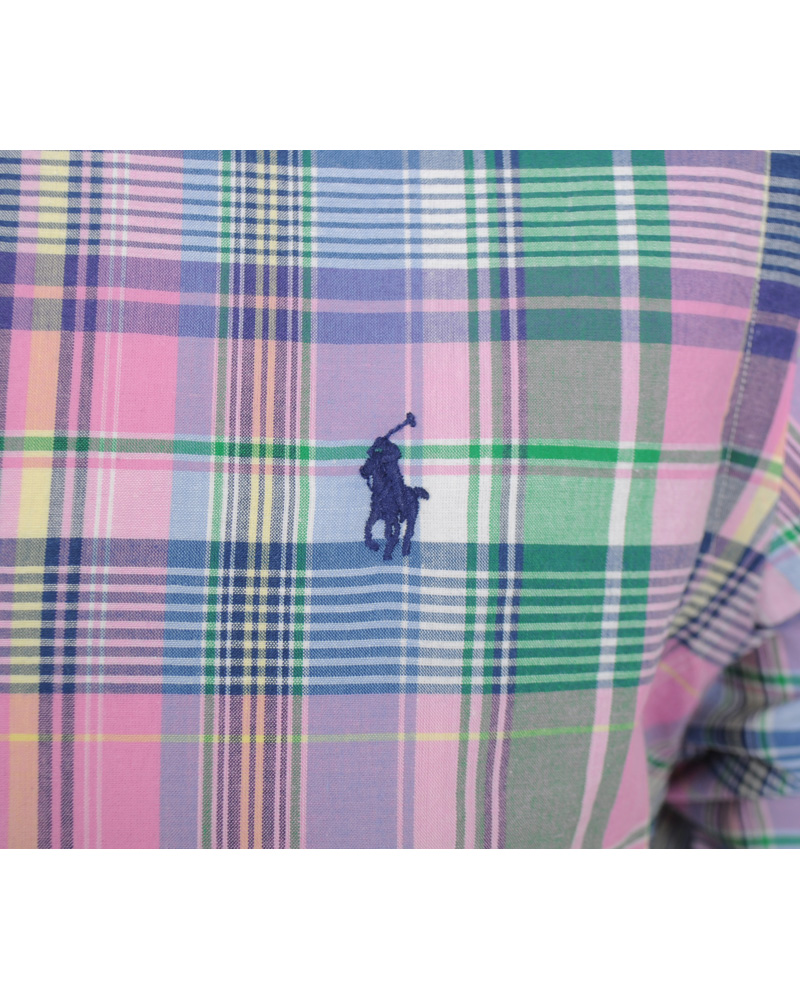 Hombres | Camisas | Polo Ralph Lauren | Slim Fit Shirt Check Pink/Blue