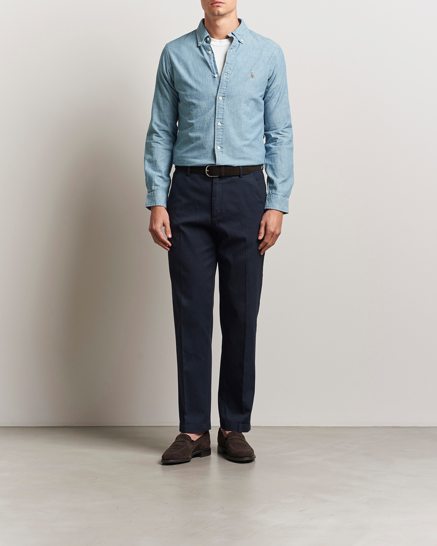 Hombres | Camisas | Polo Ralph Lauren | Slim Fit Chambray Shirt Washed