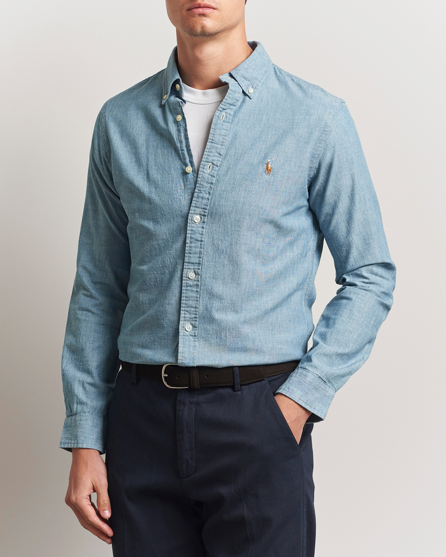 Hombres | Camisas | Polo Ralph Lauren | Slim Fit Chambray Shirt Washed