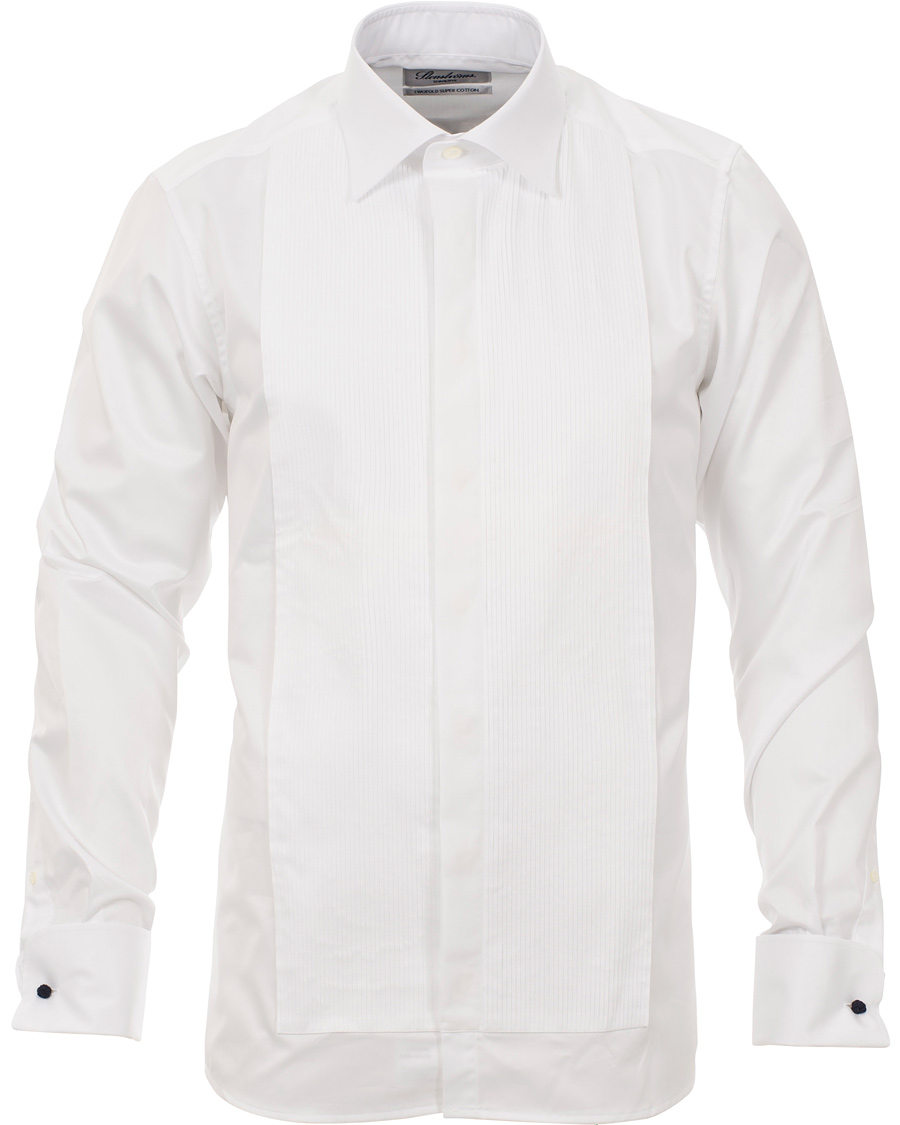 Hombres | Camisas | Stenströms | Slimline Tuxedo Shirt White 43 - XL