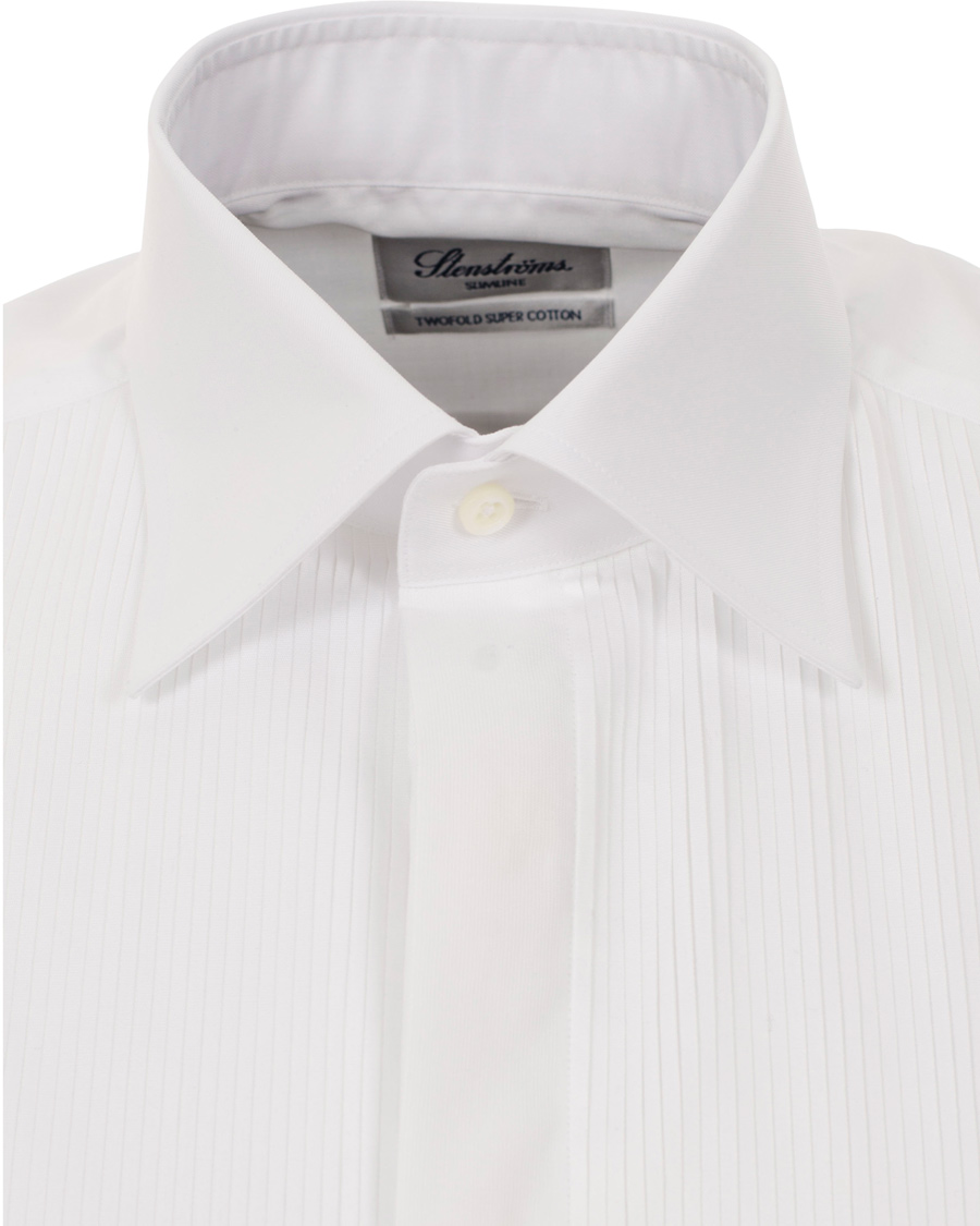 Hombres | Camisas | Stenströms | Slimline Tuxedo Shirt White 43 - XL