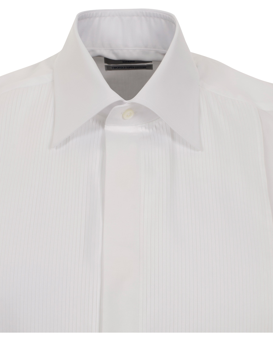 Hombres | Camisas | Stenströms | Slimline Tuxedo Shirt White 43 - XL