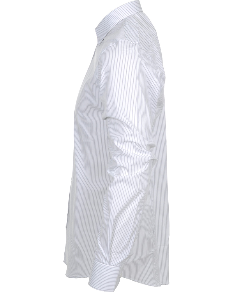 Hombres | Camisas | Filippa K | Paul Stretch Shirt White/Navy