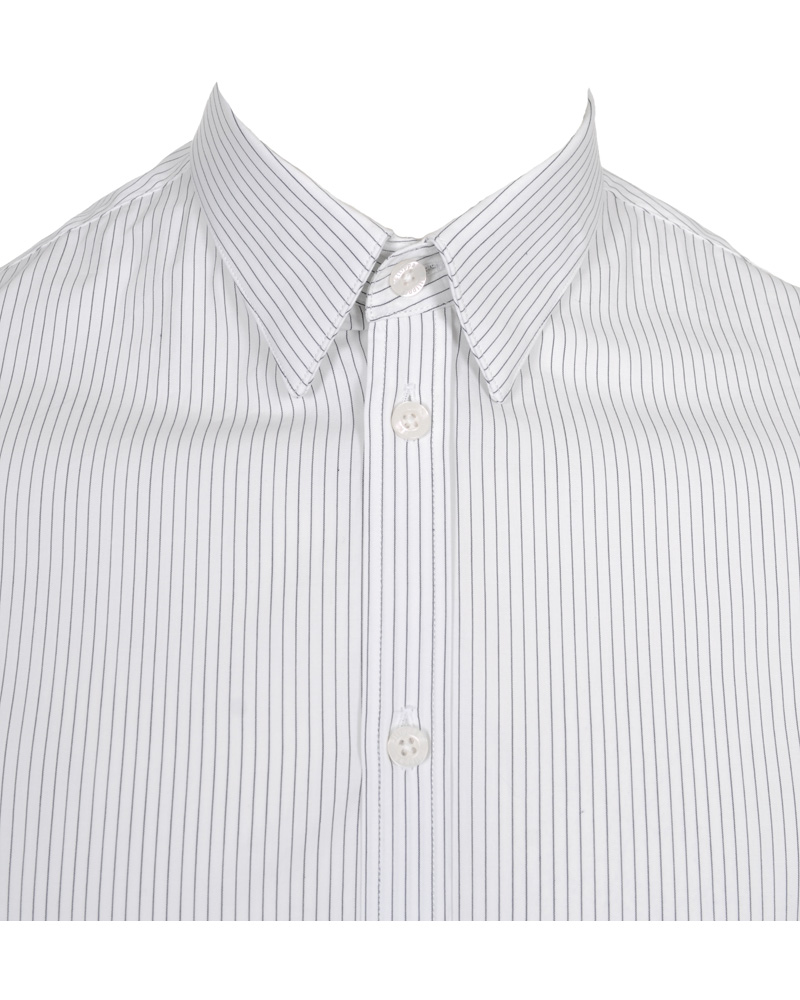 Hombres | Camisas | Filippa K | Paul Stretch Shirt White/Navy
