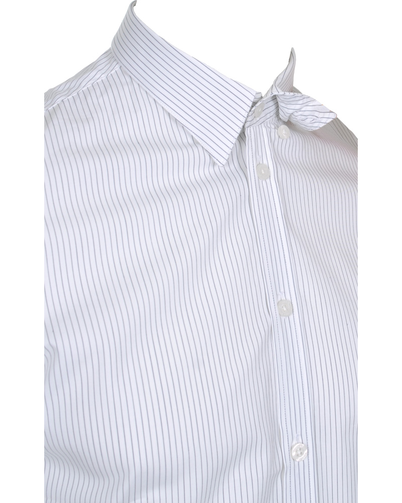 Hombres | Camisas | Filippa K | Paul Stretch Shirt White/Navy