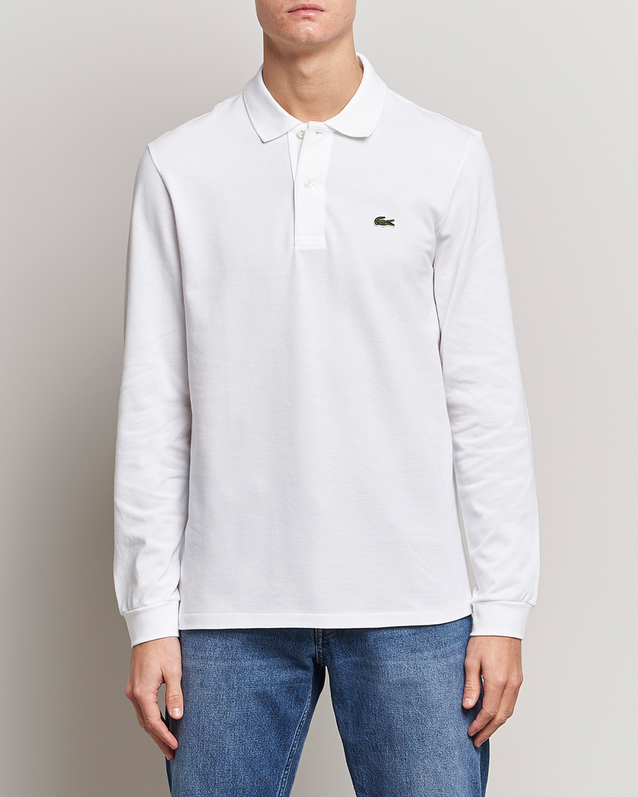 Hombres | Ropa | Lacoste | Long Sleeve Piké White
