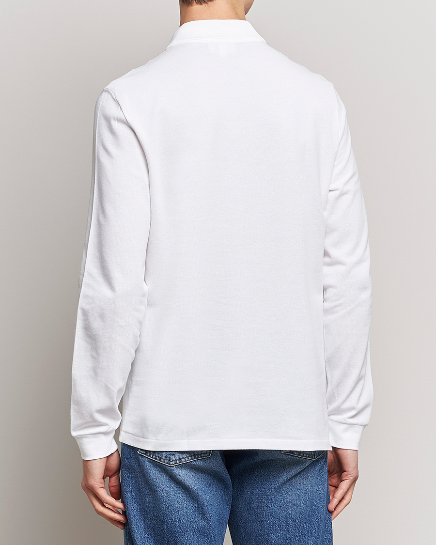 Hombres | Polos | Lacoste | Original Long Sleeve Polo Piké White