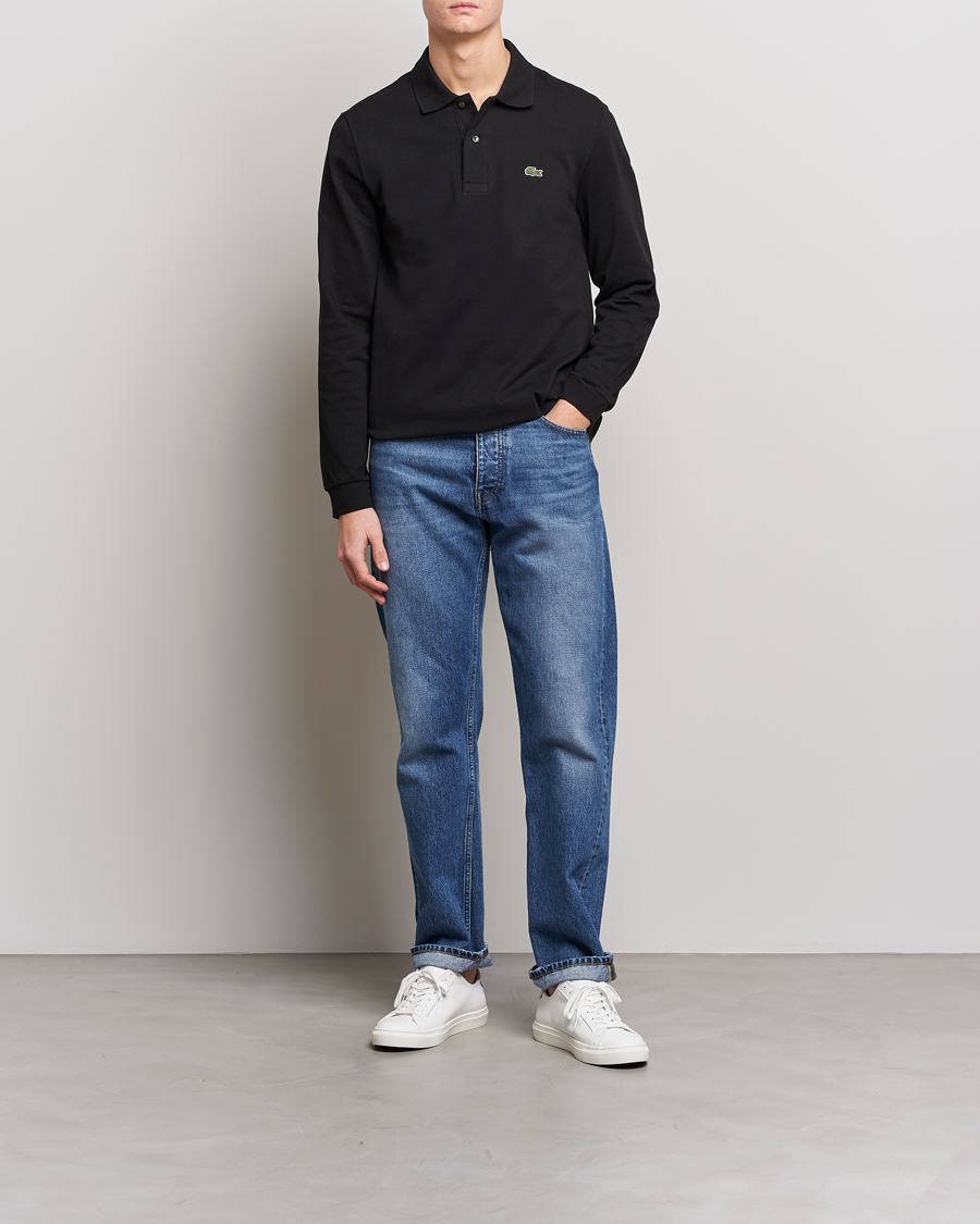 Hombres | Polos | Lacoste | Original Long Sleeve Polo Piké Black