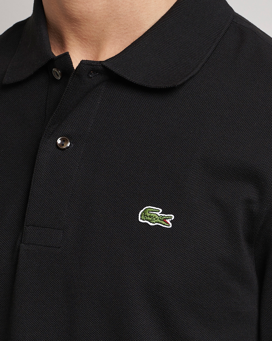 Hombres | Polos | Lacoste | Original Long Sleeve Polo Piké Black