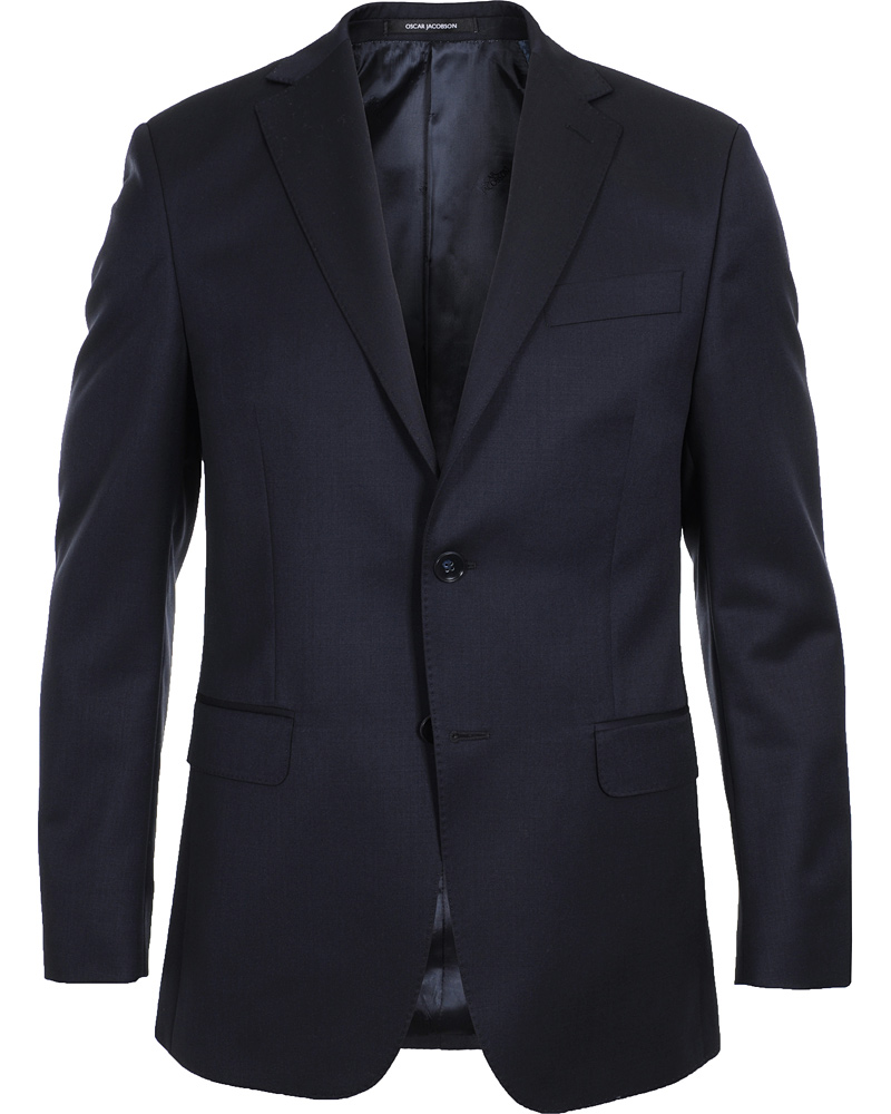 Hombres | Blazers | Oscar Jacobson | Fuego Kavaj 100% Wool Navy