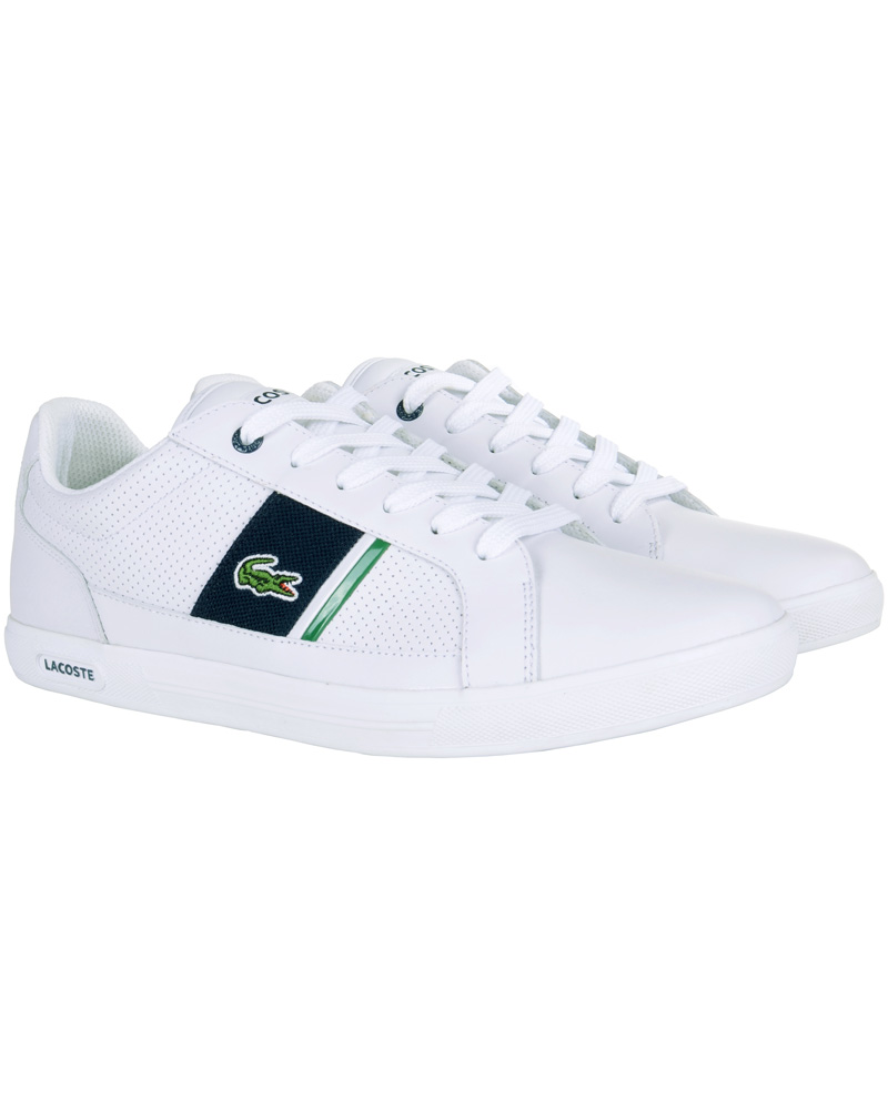 Hombres | Lacoste Europa Cre Sneaker White Dark Blue | Lacoste | Europa Cre Sneaker White Dark Blue