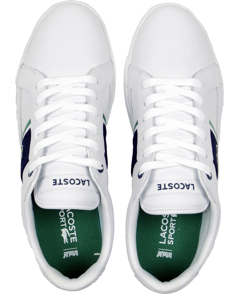 Hombres | Lacoste Europa Cre Sneaker White Dark Blue | Lacoste | Europa Cre Sneaker White Dark Blue