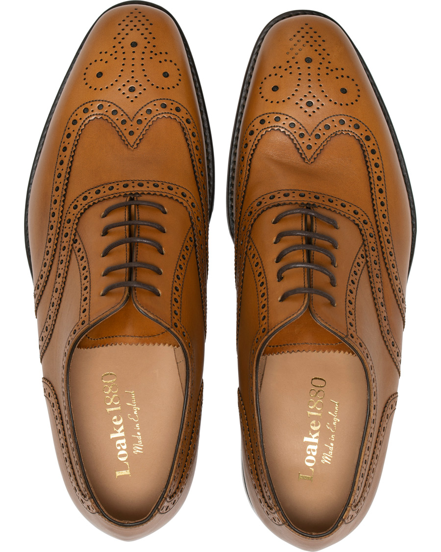 Hombres | Loake 1880 Buckingham Brogue Tan Burnished Calf | Loake 1880 | Buckingham Brogue Tan Burnished Calf