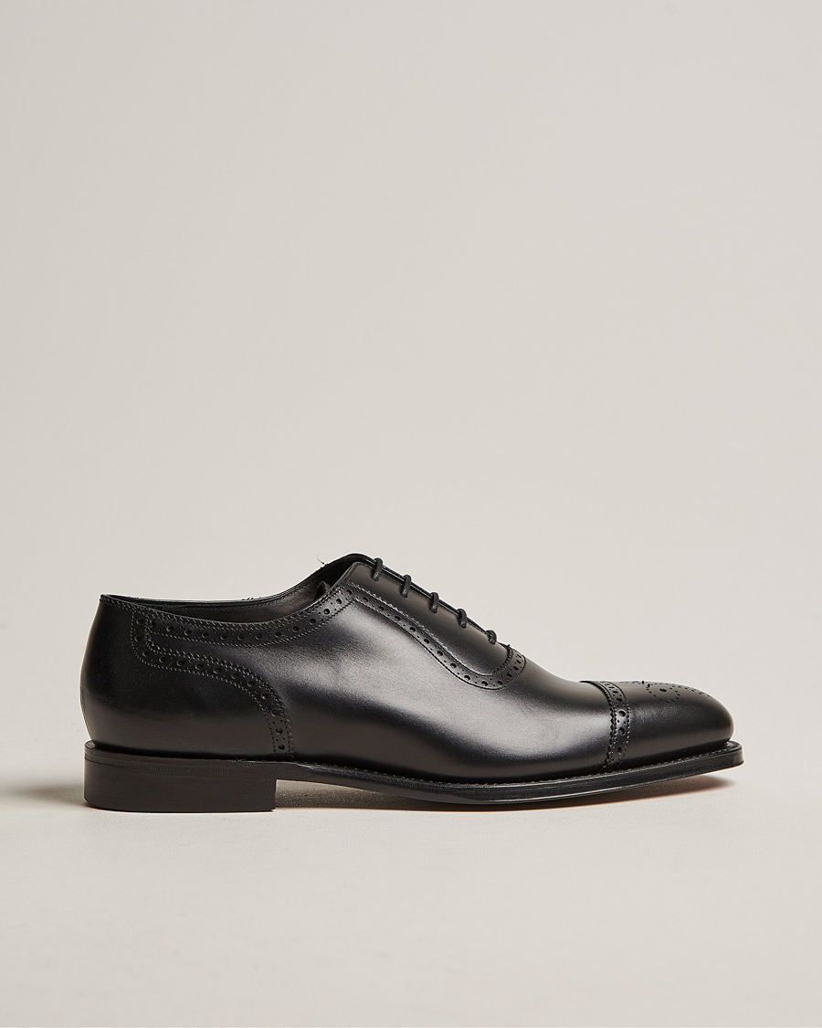 Hombres | Loake 1880 Strand Brogue Black Calf | Loake 1880 | Strand Brogue Black Calf