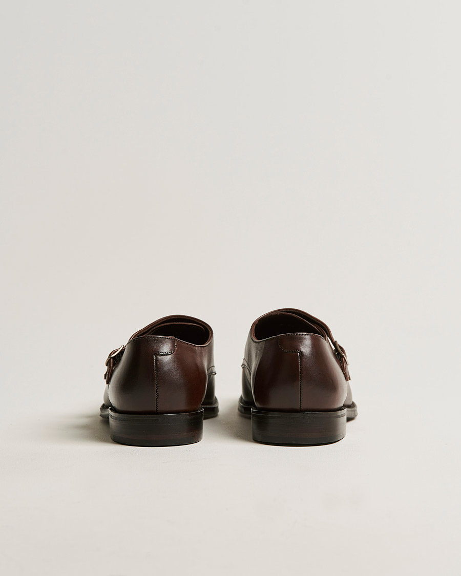 Hombres | Loake 1880 Cannon Monkstrap Dark Brown Burnished Calf | Loake 1880 | Cannon Monkstrap Dark Brown Burnished Calf