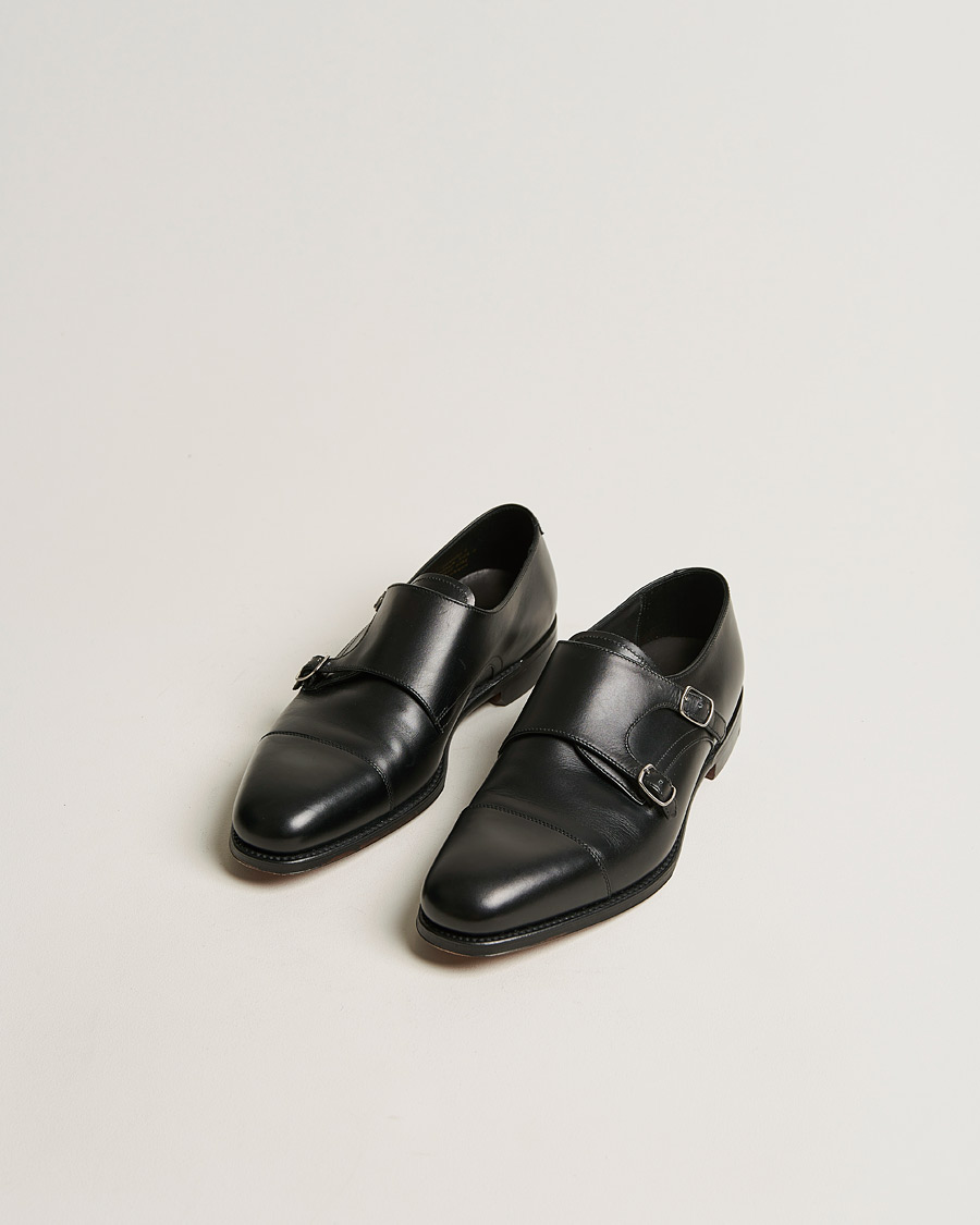 Hombres | Zapatos | Loake 1880 | Cannon Monkstrap Black Calf