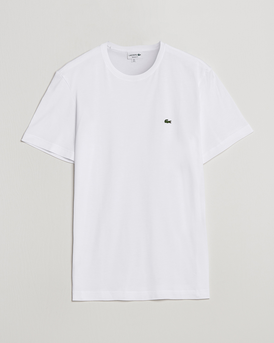Hombres | Camisetas | Lacoste | Crew Neck T-Shirt White