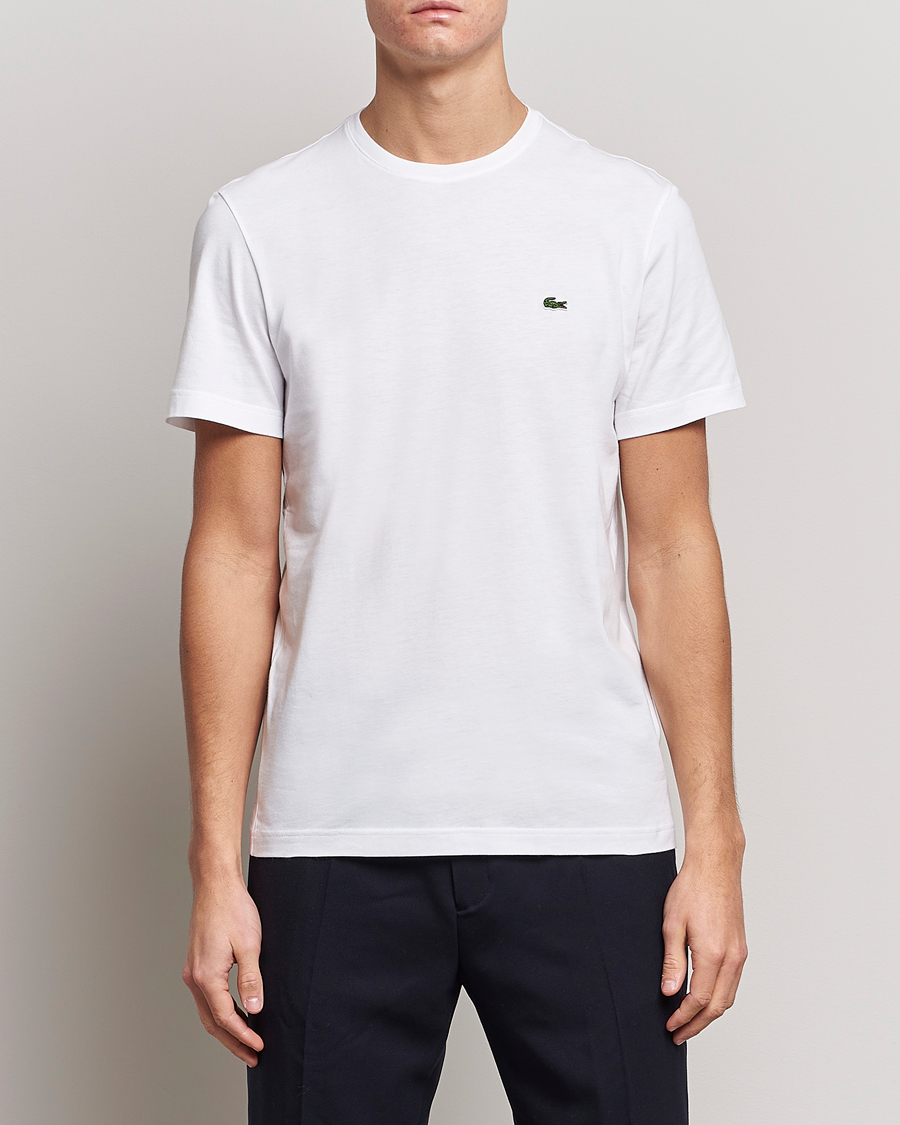 Hombres |  | Lacoste | Crew Neck T-Shirt White