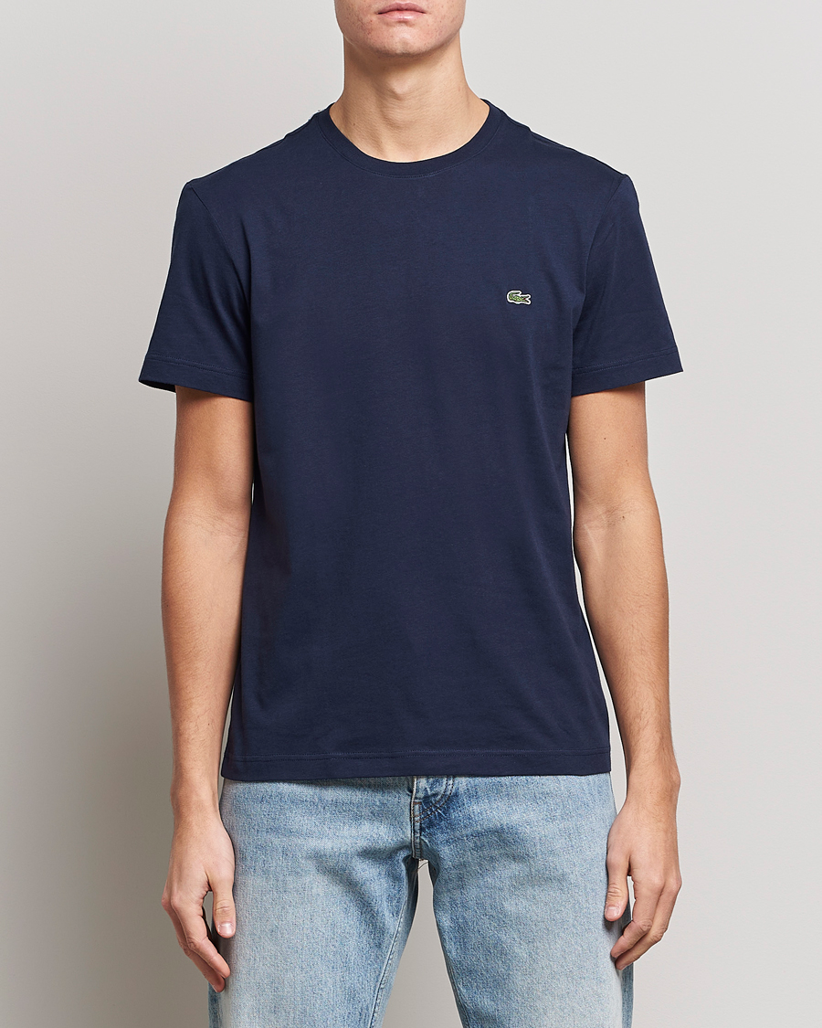 Hombres | Camisetas | Lacoste | Crew Neck T-Shirt Navy