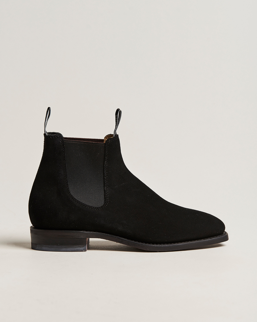 Hombres | R.M.Williams Blaxland G Boot Suede Black | R.M.Williams | Blaxland G Boot Suede Black