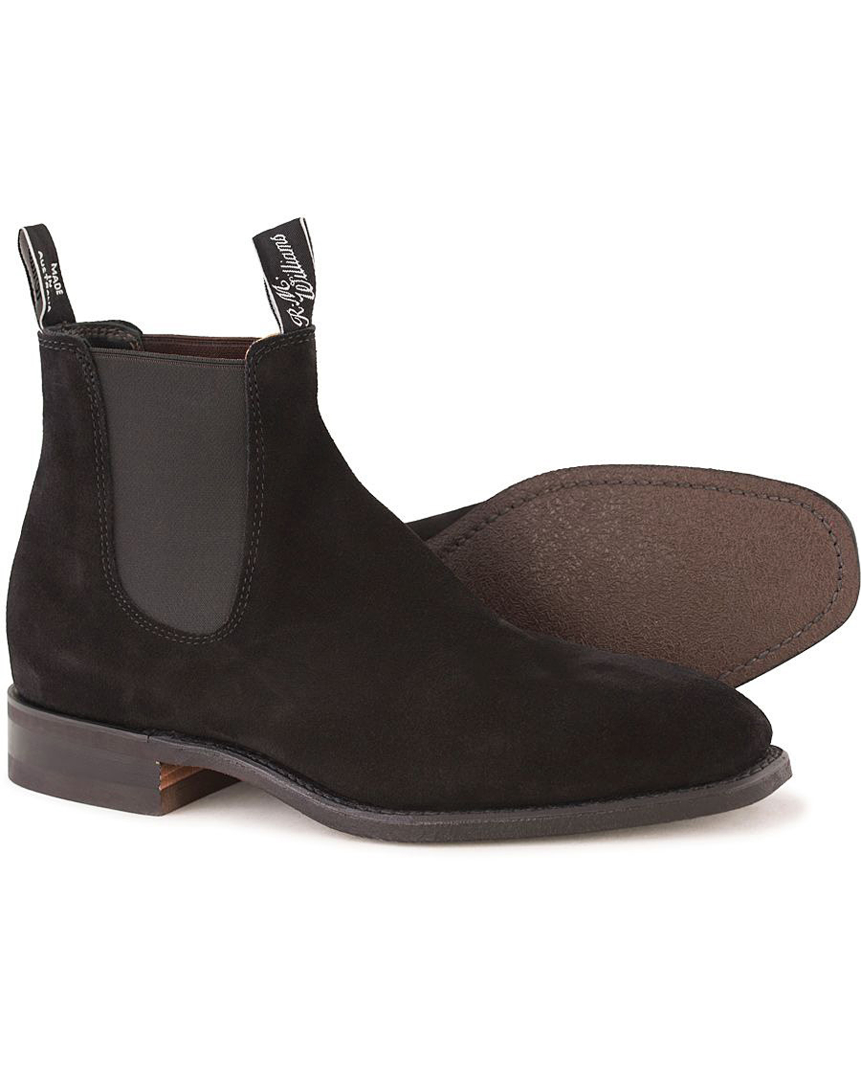 Hombres | R.M.Williams Blaxland G Boot Suede Black UK6 - EU39 | R.M.Williams | Blaxland G Boot Suede Black UK6 - EU39