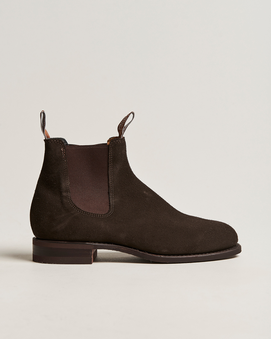 Hombres | R.M.Williams Wentworth G Boot Chocolate Suede | R.M.Williams | Wentworth G Boot Chocolate Suede