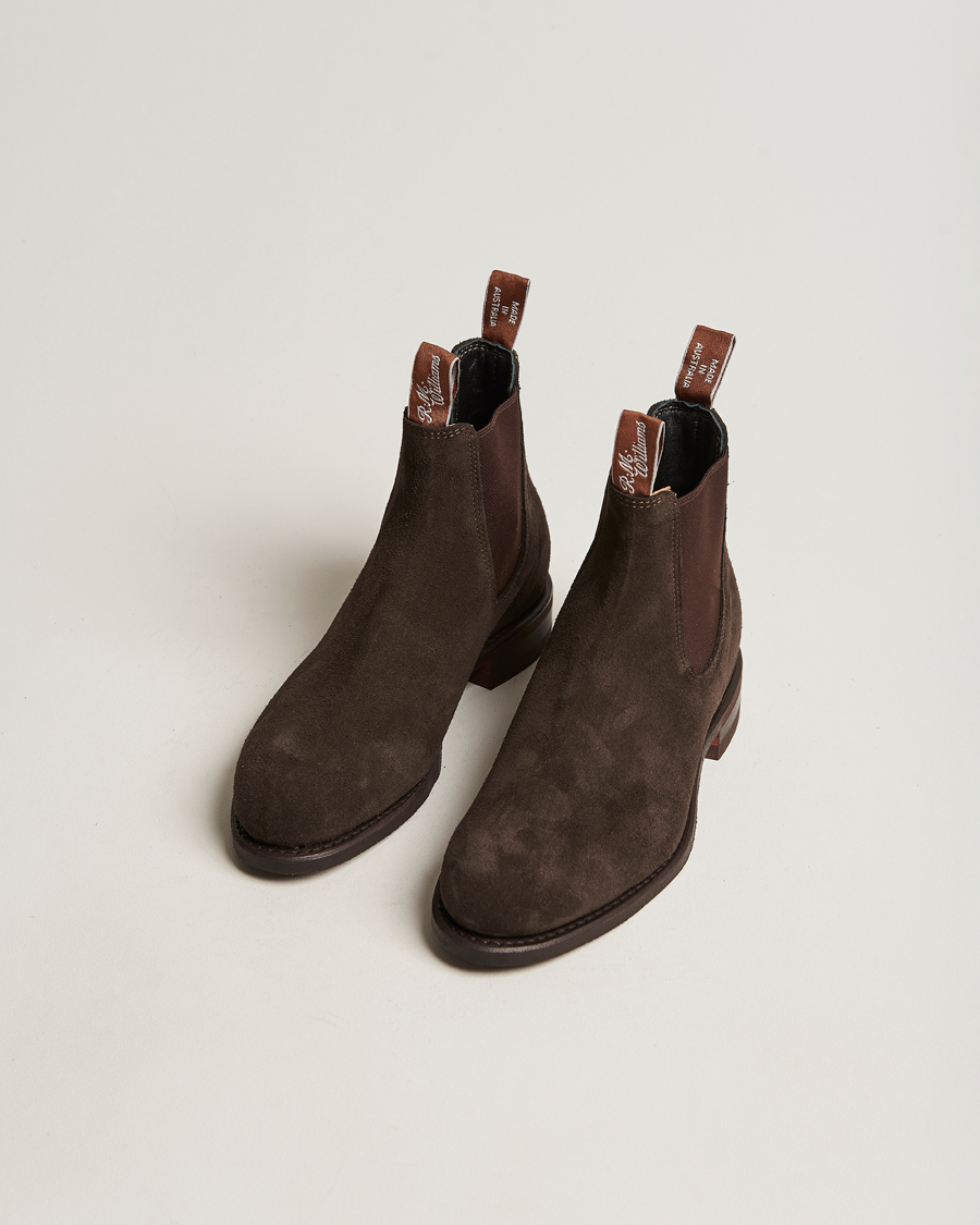 Hombres | Zapatos hechos a mano | R.M.Williams | Wentworth G Boot  Chocolate Suede
