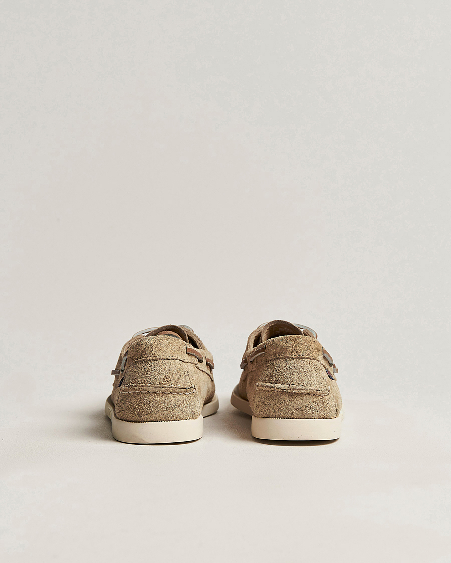 Hombres | Zapatos náuticos | Sebago | Docksides Suede Boat Shoe Beige Camel