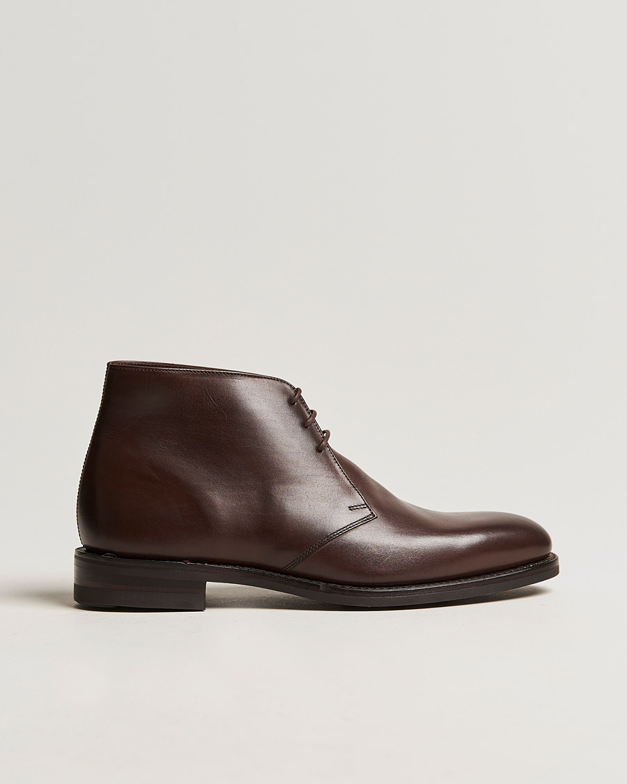 Hombres | Botas | Loake 1880 | Pimlico Chukka Boot Dark Brown Calf