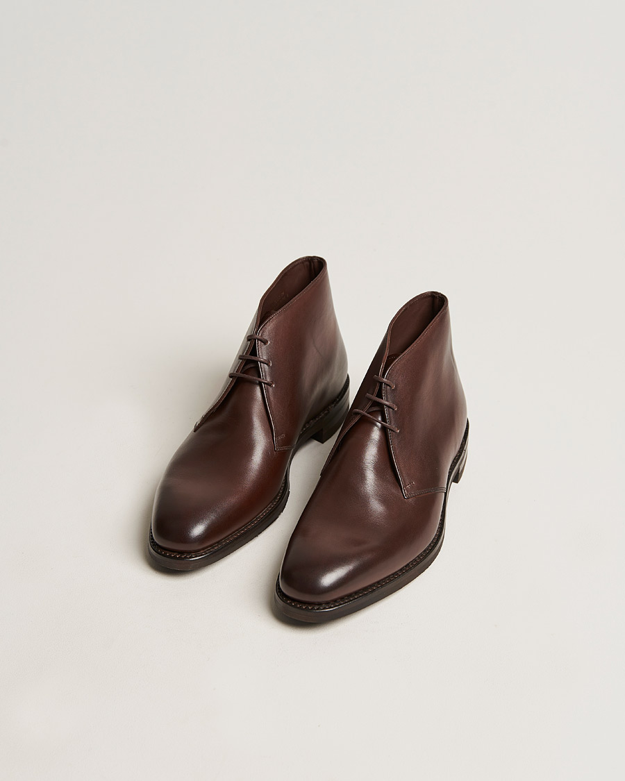 Hombres | Botas | Loake 1880 | Pimlico Chukka Boot Dark Brown Calf
