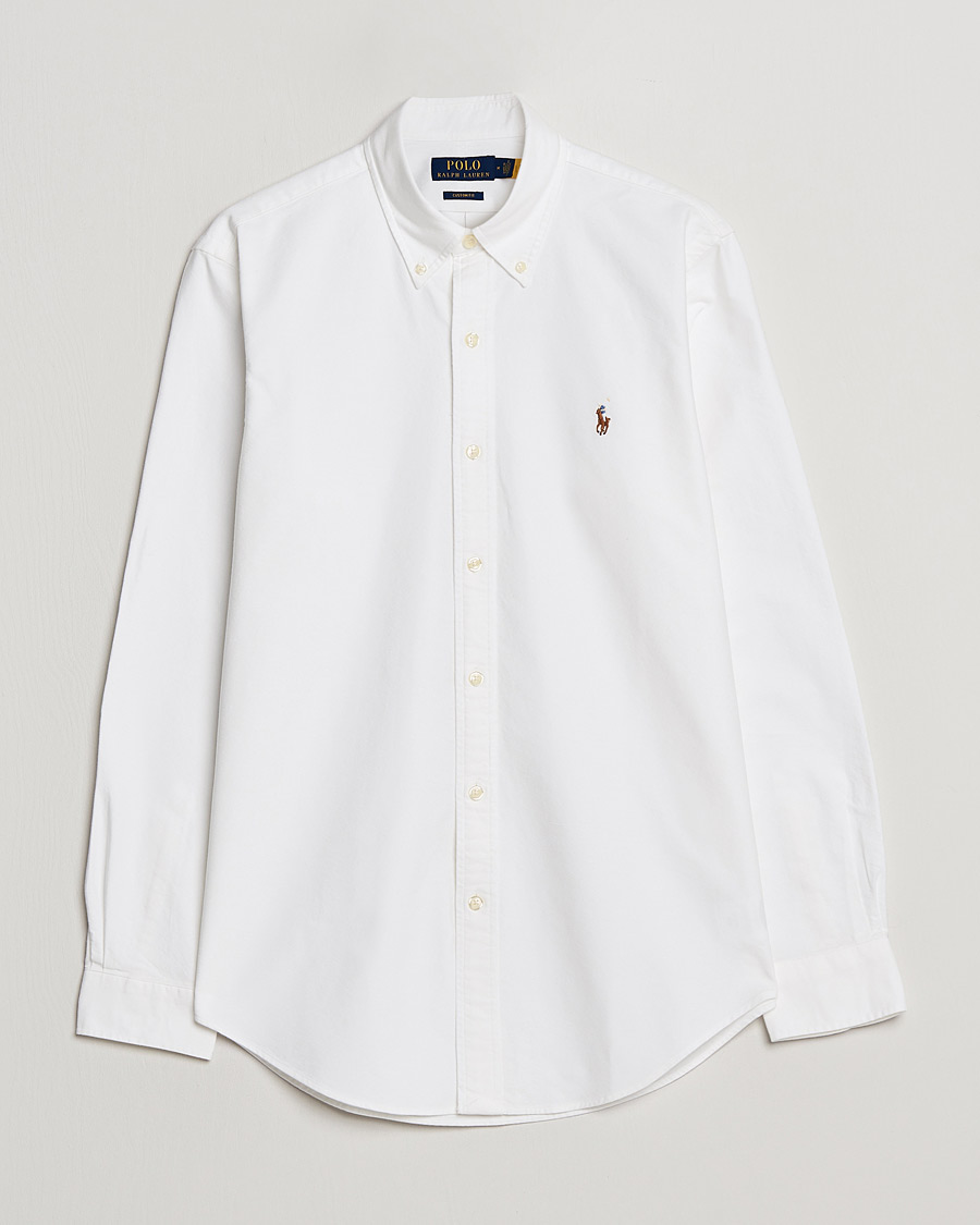 Hombres | Camisas | Polo Ralph Lauren | Custom Fit Oxford Shirt White