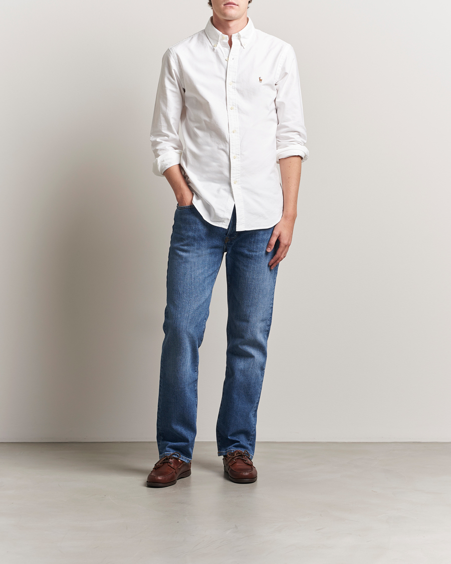 Hombres | Camisas | Polo Ralph Lauren | Custom Fit Oxford Shirt White