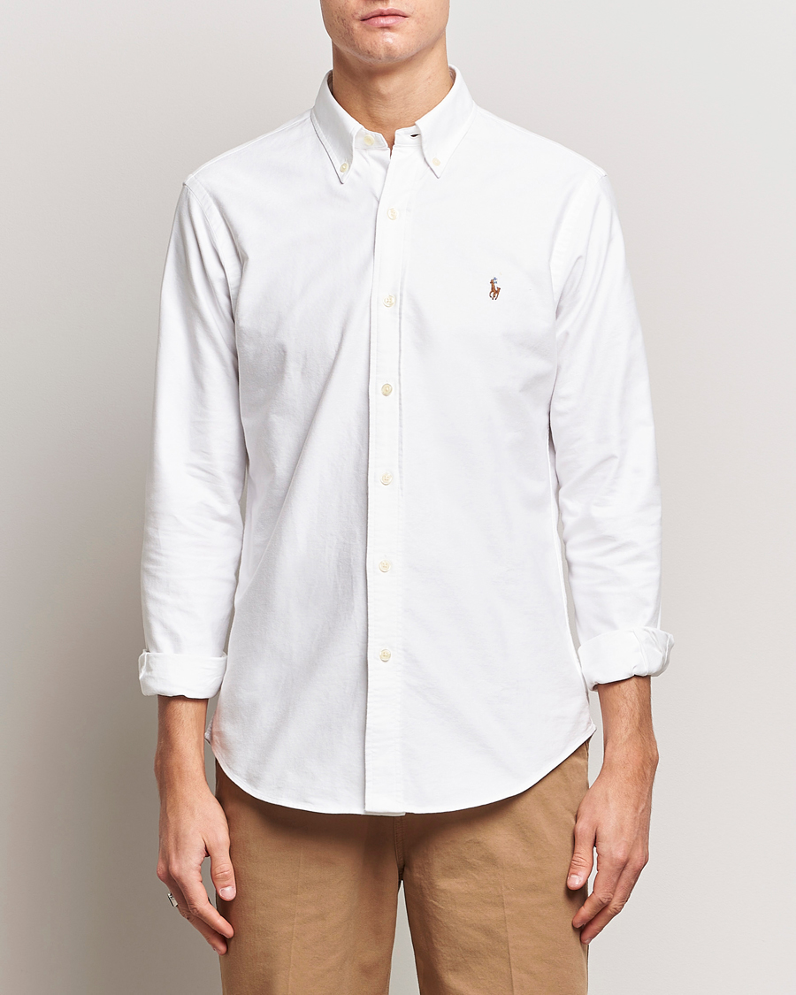 Hombres | Elegante casual | Polo Ralph Lauren | Custom Fit Oxford Shirt White