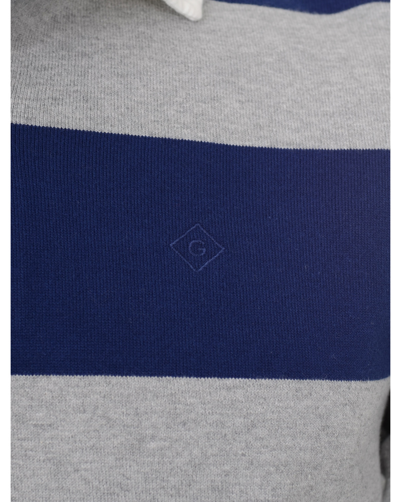 Hombres | Jerséis y prendas de punto | GANT Rugger | Spread Collar Heavy Rugger Grey Melange